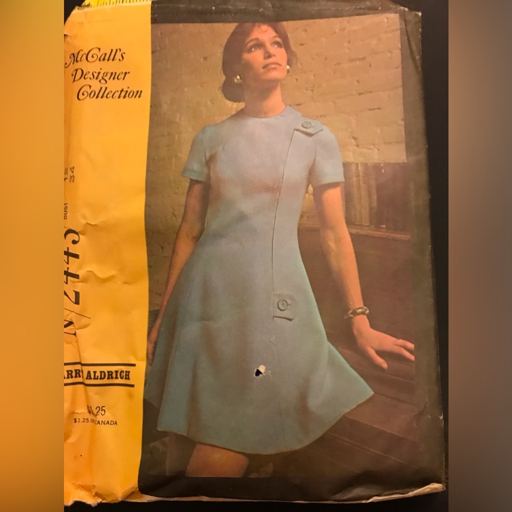 Size 12 McCalls Vintage (used) Pattern 2443